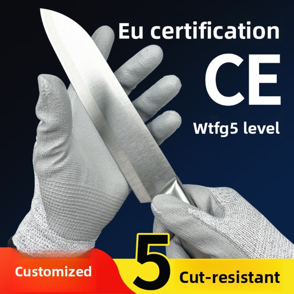 Leveling Leatherworking - ถุงมือกันบาดระดับ 5 ผลิตจาก HPPE เคฟลาร์ เคลือบ