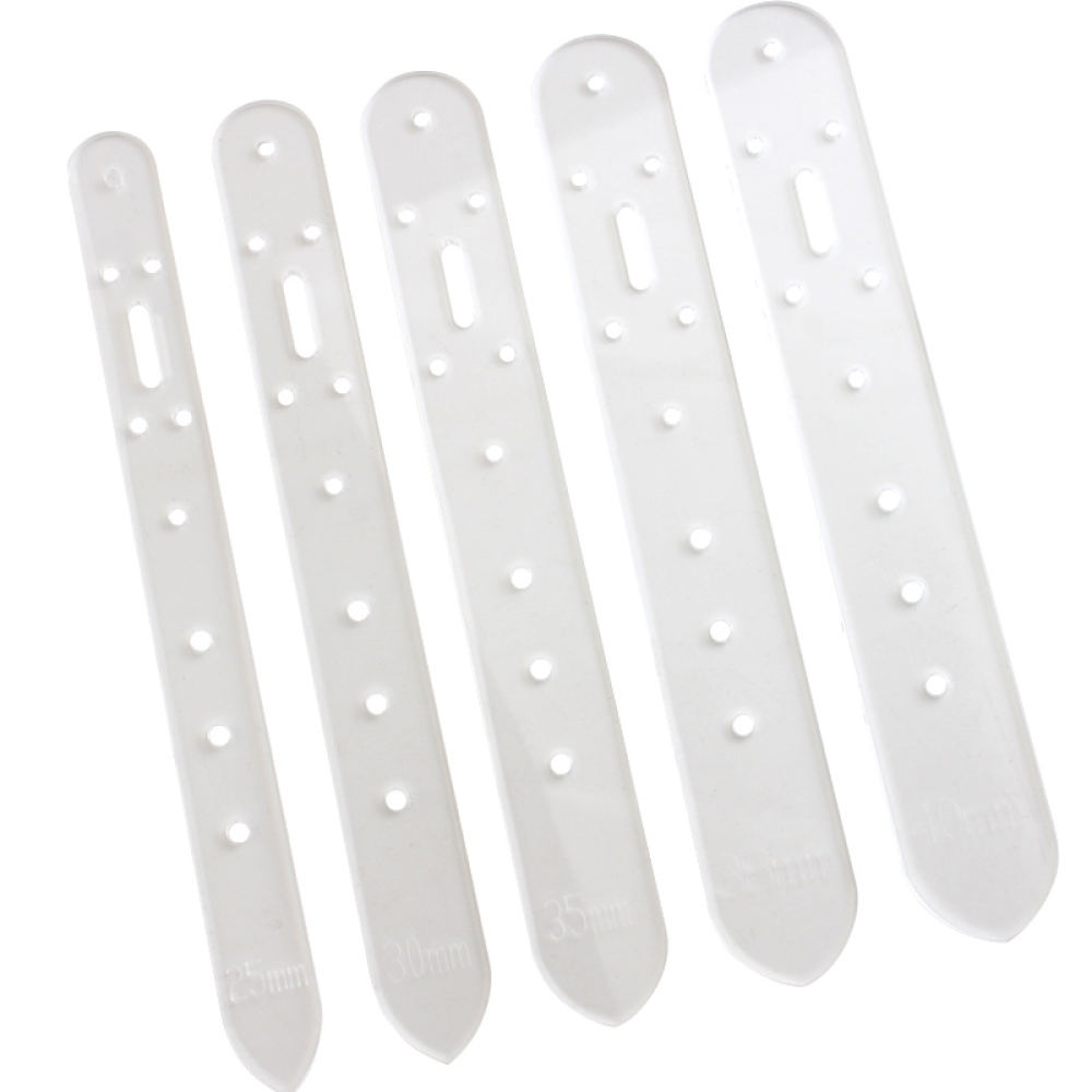 Leatherwork Hole Punch - แม่แบบนำร่องรูเข็มขัดหนัง ไม้บรรทัดอะคริลิกสำหรับกำหนดตำแหน่ง สำหรับโรงงานชิเซ่กวางเซียน อุปกรณ์งานฝีมือ แม่แบบจัดวางที่แม่นยำ