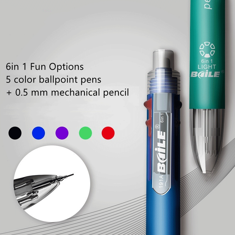 6 In 1 MultiColor ปากกาปากกาลู - Staedtler Pencil Lumocolor บทวิจารณ์และราคา