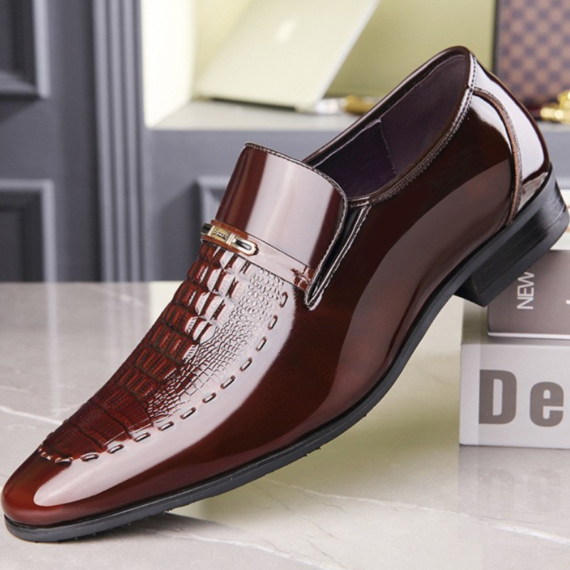 รองเท้าหนังผู้ชายสิทธิบัตรหนัง - Leather Work Oxfords บทวิจารณ์และราคา