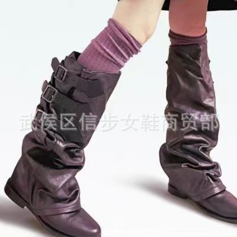 รองเท้าบูทผู้หญิงแบบหัวเข็มขัด - Belt Buckle Blank บทวิจารณ์และราคา