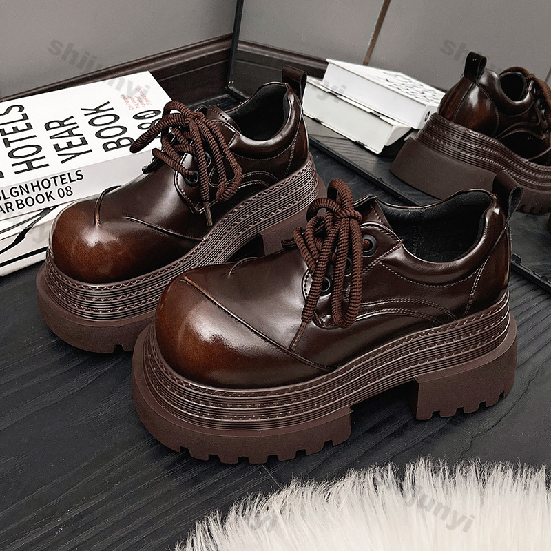 ผู้หญิงRetro Loafers 2025 ฤดูใ - Leather Work Oxfords บทวิจารณ์และราคา