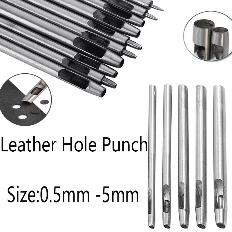 ชุดเครื่องมือเจาะรูหนัง 0.5-5  - Leatherwork Hole Punch บทวิจารณ์และราคา
