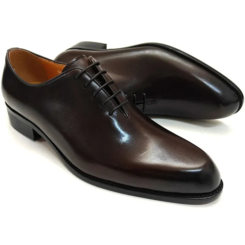 รองเท้าหนังผู้ชายสำหรับใส่ทำงา - Leather Work Oxfords บทวิจารณ์และราคา