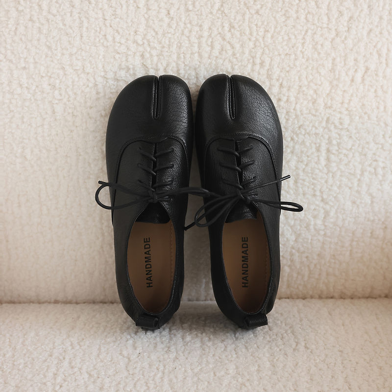 รองเท้าหนังแกะแท้แบบ Tabi สำหร - Leather Work Oxfords บทวิจารณ์และราคา