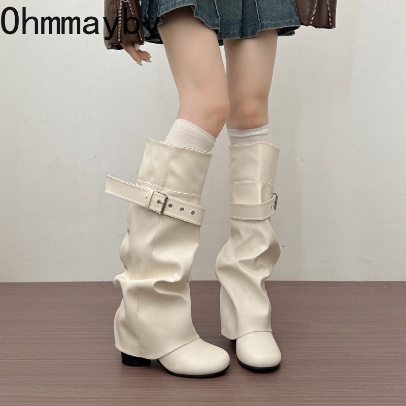 รองเท้าบูทผู้หญิงดีไซน์เนอร์ ค - Belt Buckle Blank บทวิจารณ์และราคา
