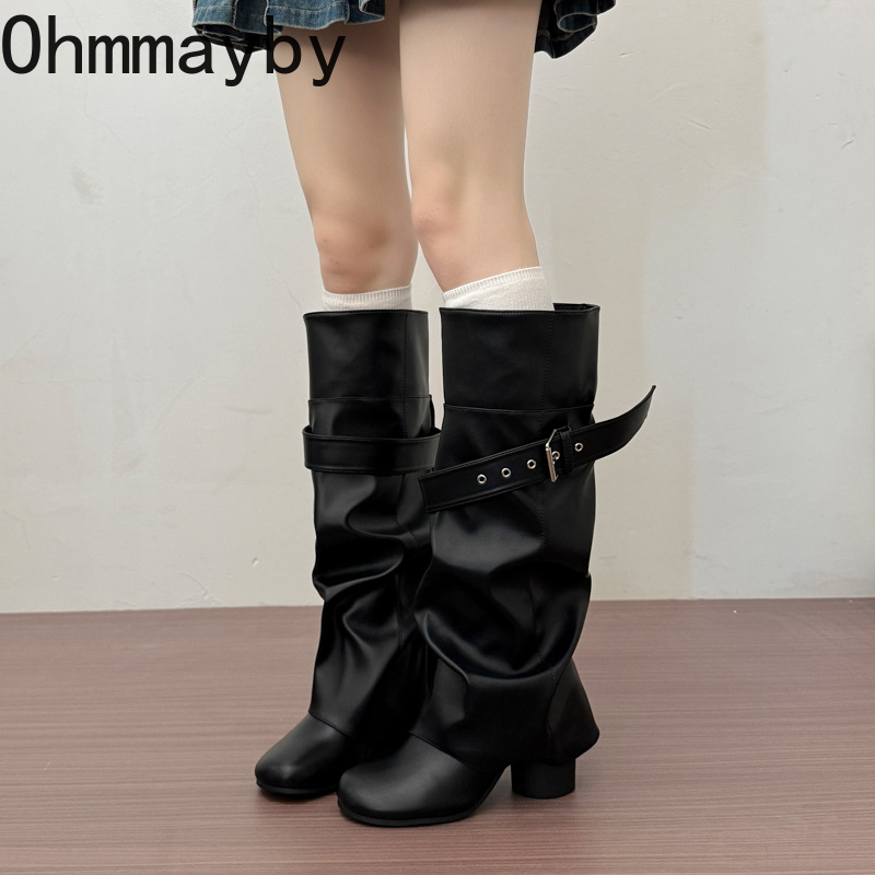 รองเท้าบูทผู้หญิงดีไซน์เนอร์ ค - Belt Buckle Blank บทวิจารณ์และราคา