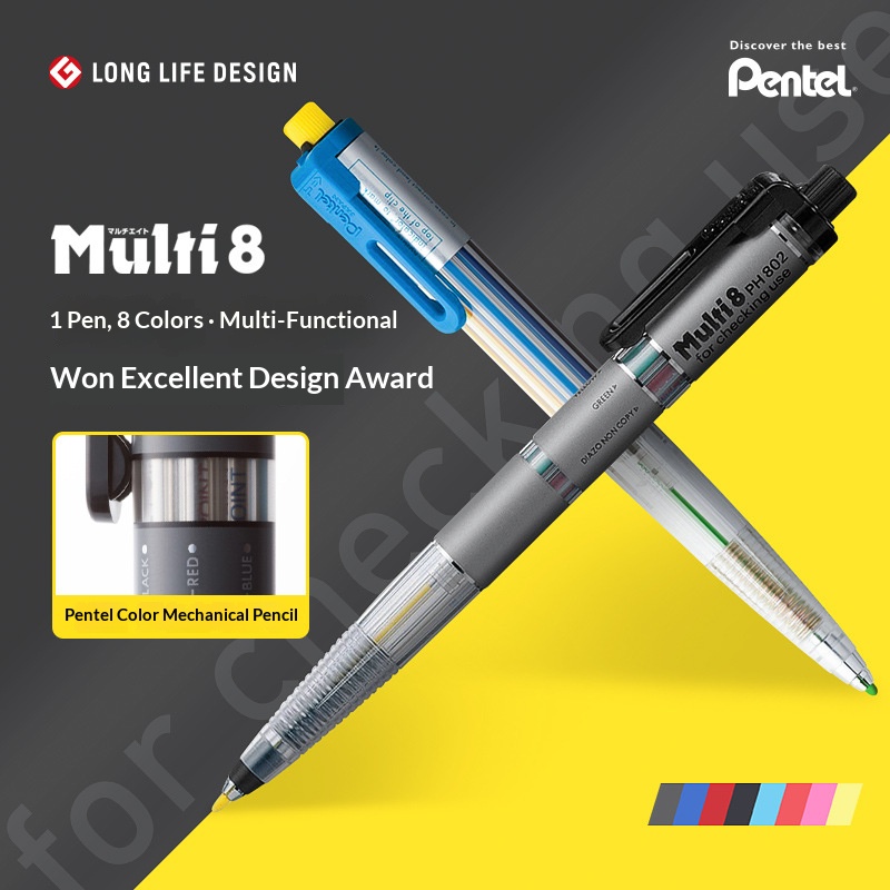 ดินสอกดเพนเทล อาร์ต มัลติ 8 สี - Staedtler Pencil Lumocolor บทวิจารณ์และราคา