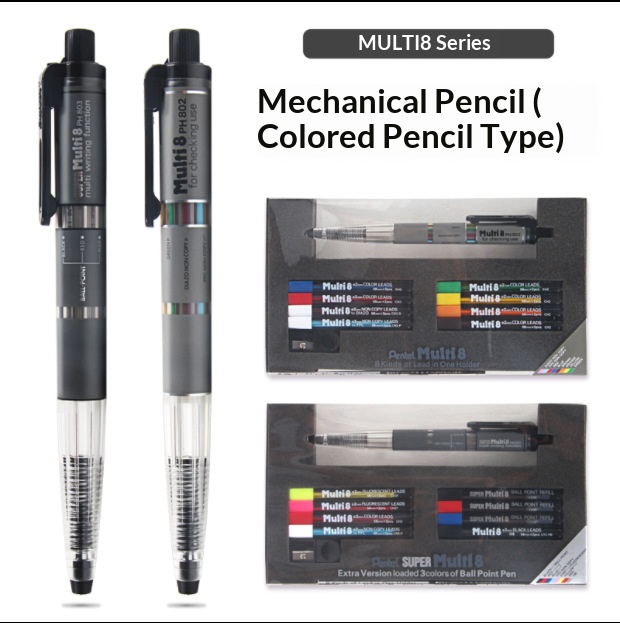 ดินสอกดเพนเทล อาร์ต มัลติ 8 สี - Staedtler Pencil Lumocolor บทวิจารณ์และราคา