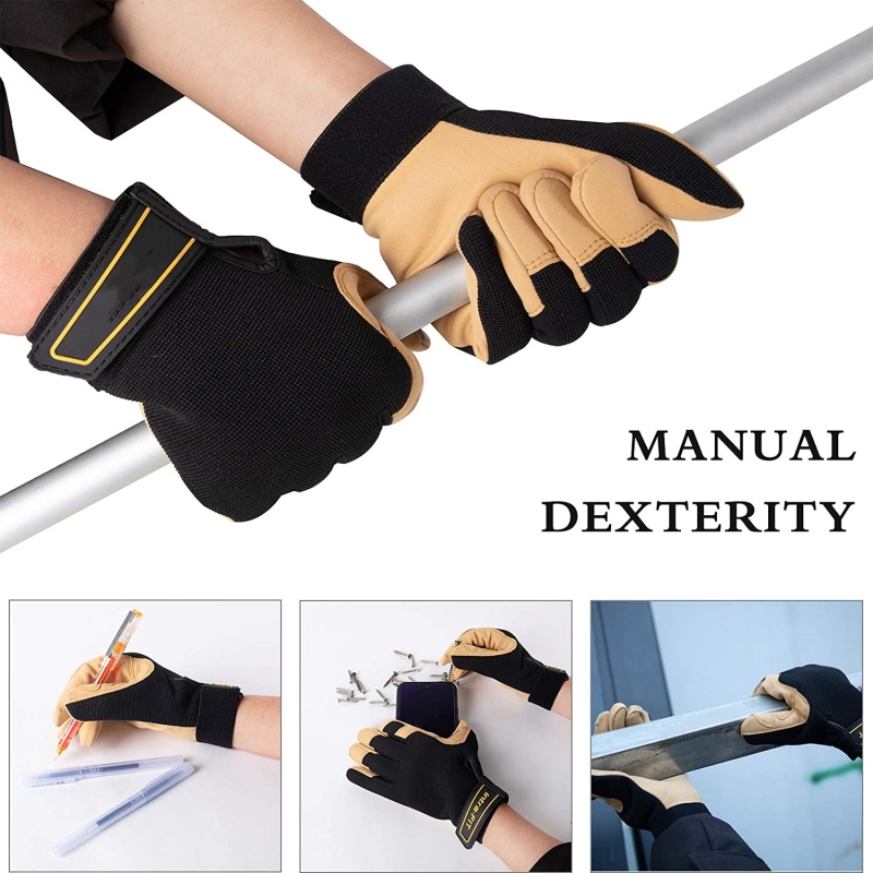Xyehs ถุงมือทำงานเบา1คู่ทนทานแ - Leveling Leatherworking บทวิจารณ์และราคา