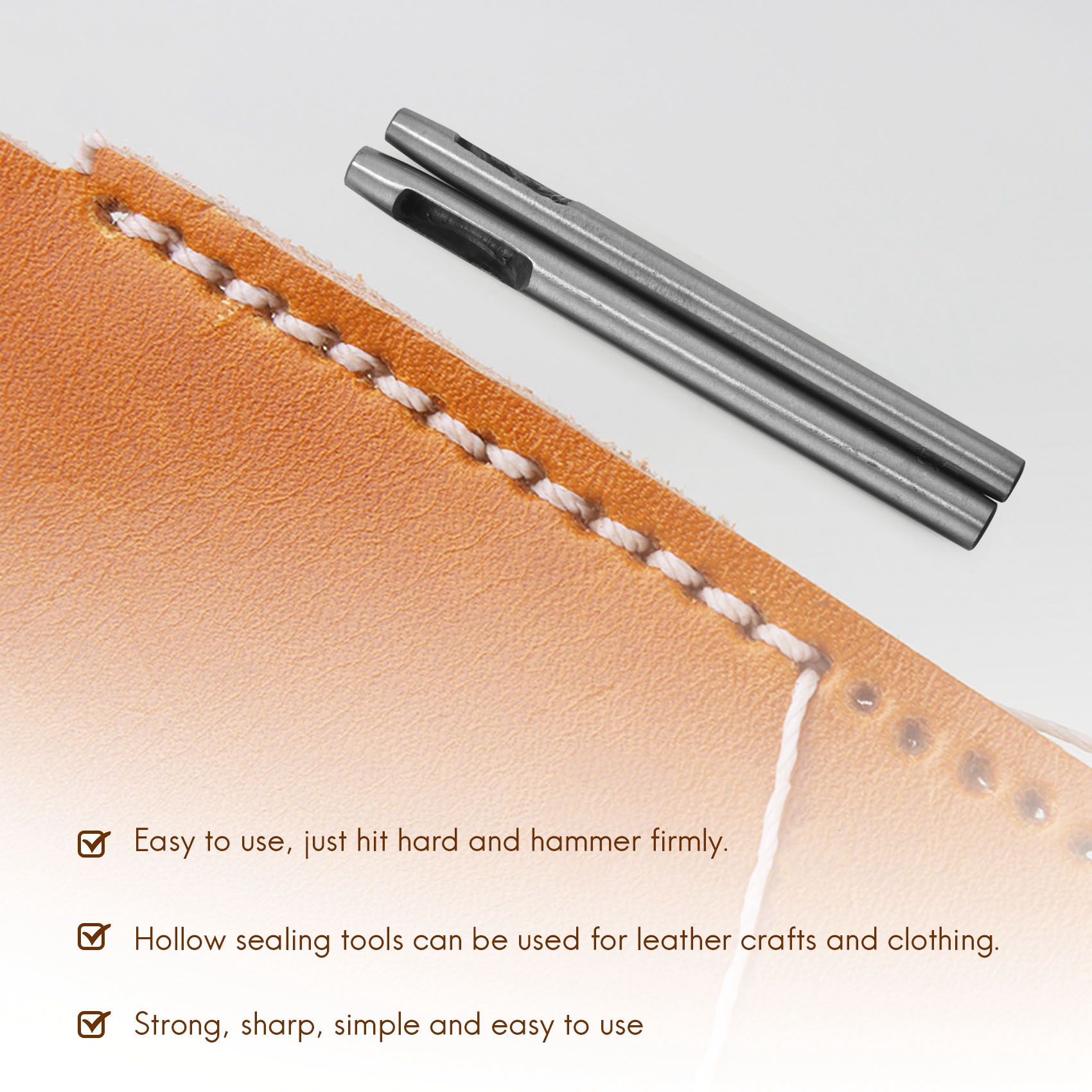 ชุดเครื่องมือเจาะรูหนัง BAAJ-1 - Leatherwork Hole Punch บทวิจารณ์และราคา