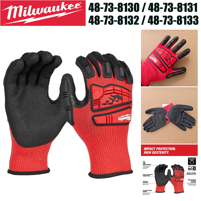ถุงมือทำงานนิรภัย Milwaukee Im - Leveling Leatherworking บทวิจารณ์และราคา